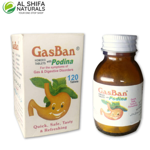 GasBan Tablets - Homeopathic Medicine - Al-Shifa Naturals