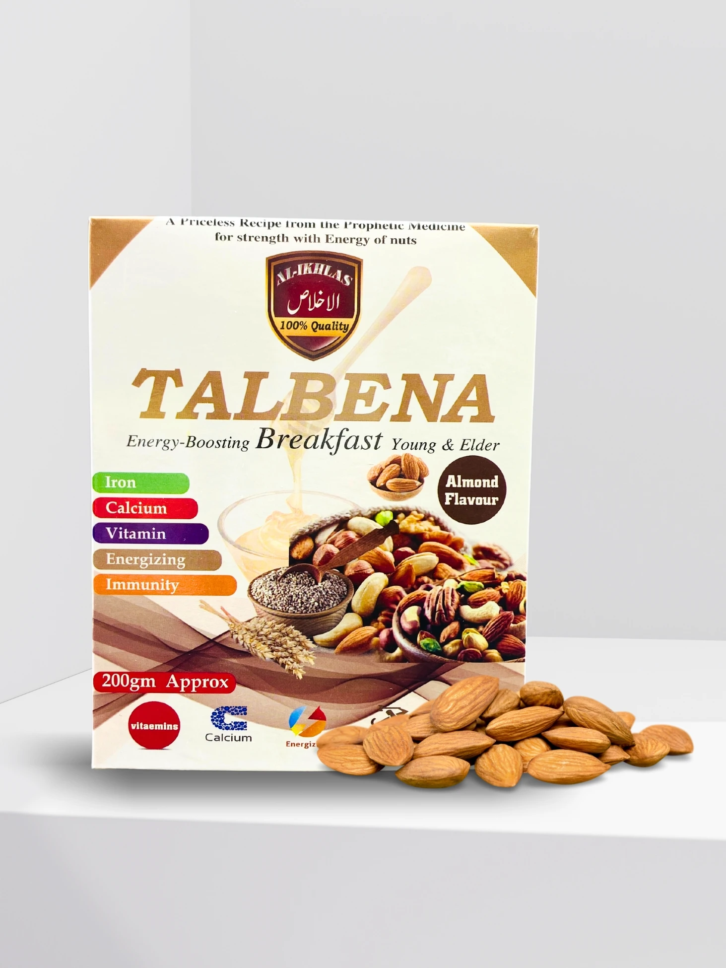 Buy Talbina Online - (تلبینہ) Nabvi Food - Almond Flavor