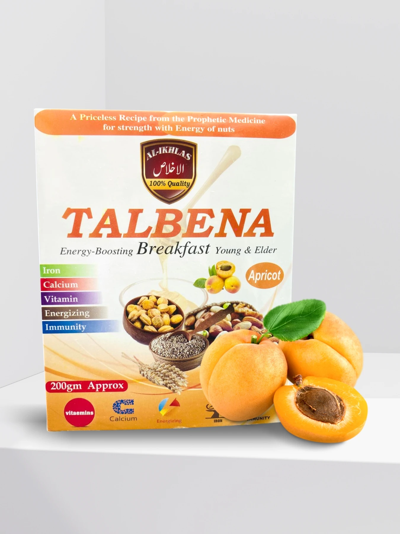 Buy Talbina Online - (تلبینہ) Nabvi Food - Talbina Apricot