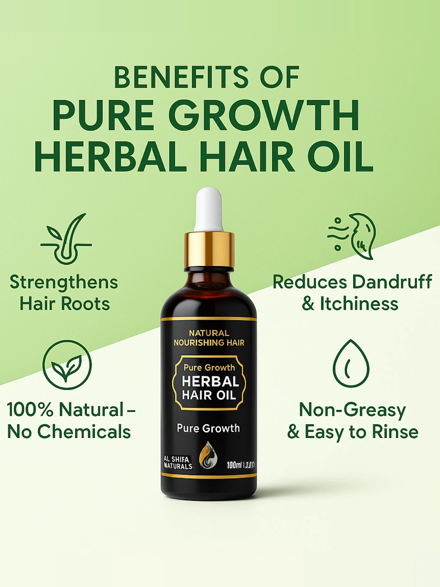 Benefits Of Pure Growth Herbal Hair