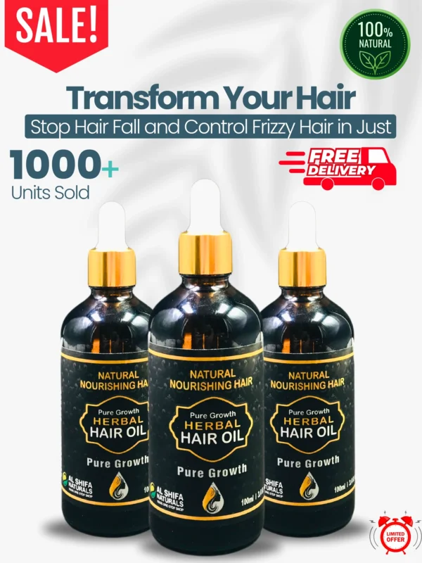 Pure Growth Trio Pack - Natural and Organic Hair Oil